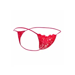 MOB Eroticwear String Dentelle LACE MoB Rouge